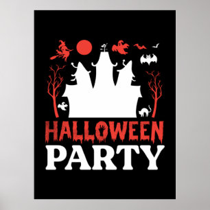 Halloween Party Birthday Poster