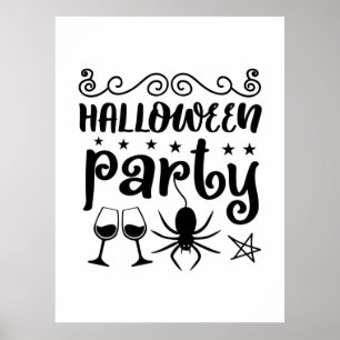 Halloween Party Birthday Poster