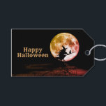 Halloween Party Black Night Full Moon Scary Gift Tags<br><div class="desc">Halloween Party Black Night Full Moon Scary Gift Tags. Unique,  beautiful,  stylish design. Easy to be personalised. Font style,  size and colours can be changed. Matching items are available.</div>