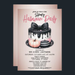 Halloween Party Black Pink Cake Treat Spooky<br><div class="desc">Halloween Party Black Pink Cake Treat Spooky Invitation. Unique,  beautiful,  stylish design. Easy to be personalised. Font style,  size and colours can be changed. Matching items are available.</div>