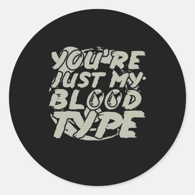 Halloween Party Blood Classic Round Sticker (Front)