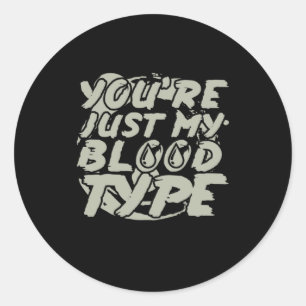 Halloween Party Blood Classic Round Sticker