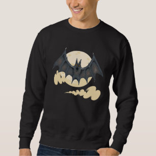 Halloween party  boo moon ghost bloody bat teeth v sweatshirt