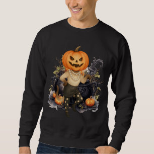 Halloween Party by Siamese Cat Pumpkin Sweatshirt