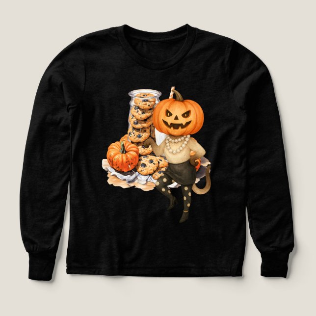 Halloween Party by Siamese Cat with Pumpkin (Design Front)