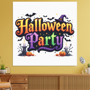 Halloween Party Canvas Print