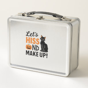 Halloween Party Cat Mum Costume Long Sleeve T-Shir Metal Lunch Box