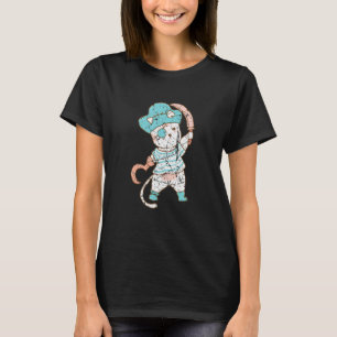Halloween Party Costume Pirates Cat Animal Wearing T-Shirt