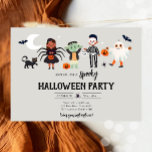 Halloween Party Costume Spooky Kids Birthday Invitation<br><div class="desc">Halloween Birthday themed invitation for your perfect celebration.</div>