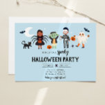 Halloween Party Costume Spooky Kids Birthday Invitation<br><div class="desc">Halloween Birthday themed invitation for your perfect celebration.</div>