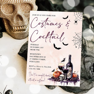 Halloween Party Costumes & Cocktails Invitation