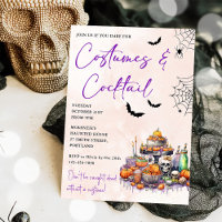 Halloween Party Costumes & Cocktails Invitation