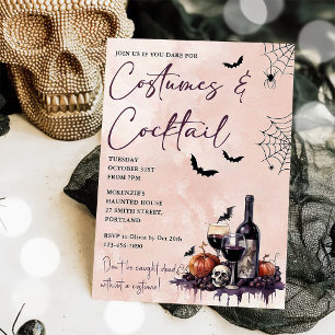 Halloween Party Costumes & Cocktails Invitation