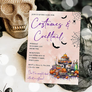 Halloween Party Costumes & Cocktails Invitation