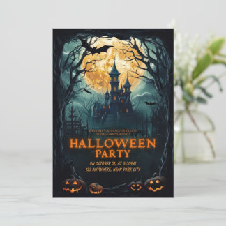 Halloween party Customisable Invitation