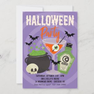 Halloween Party Drinks Invitation