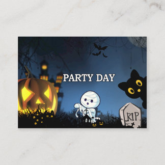 Halloween Party Enclosure Card