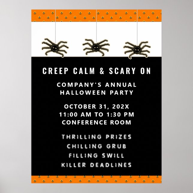 Halloween Party Event Poster (Front)