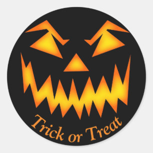 Halloween Party Favour Bag Scary Sticker Label