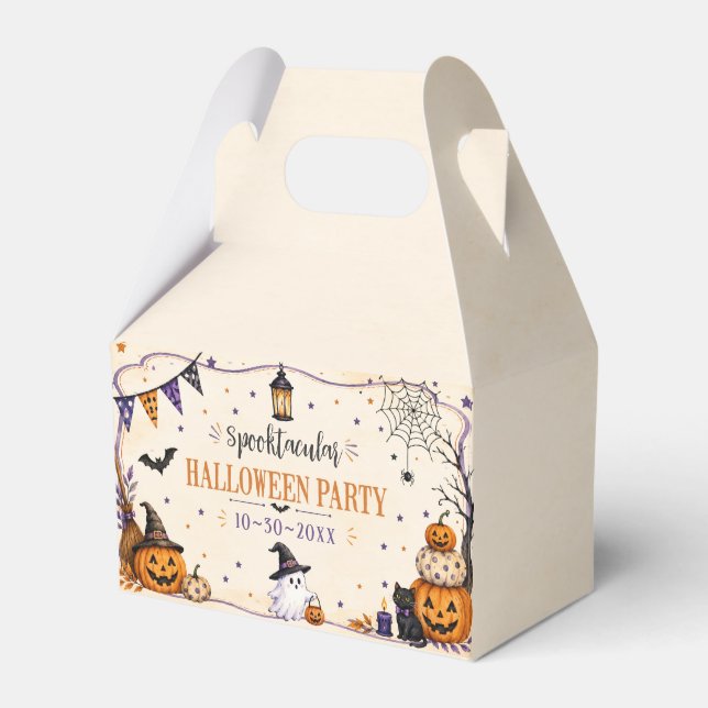Halloween party  favour box (Front Side)