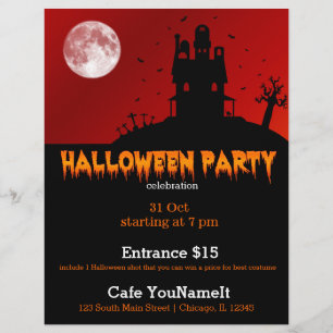 Halloween party flyer