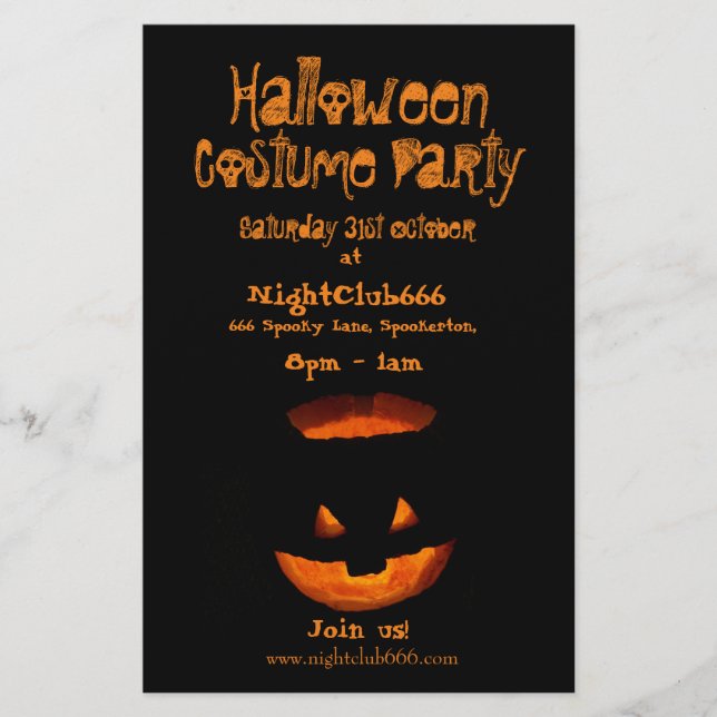 Halloween Party Flyer (Front)