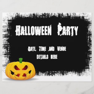 Halloween party flyer