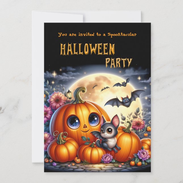 Halloween Party for kids design Invitation (Front)