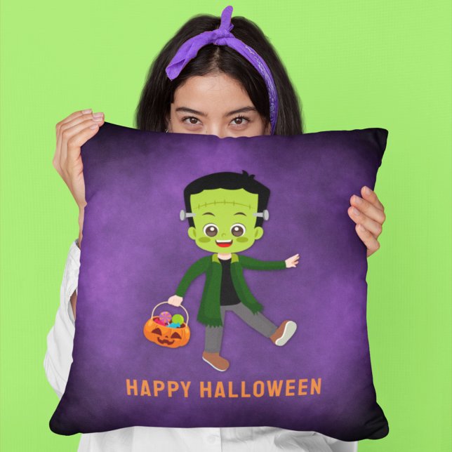 Halloween Party for Kids Frankenstein Cushion (Creator Uploaded)