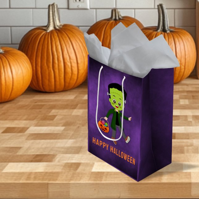 Halloween Party for Kids Frankenstein Medium Gift Bag (Creator Uploaded)