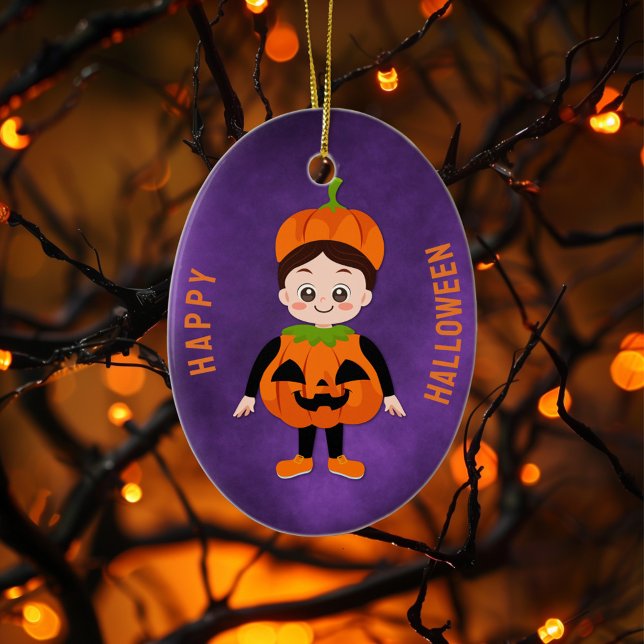 Halloween Party for Kids Pumpkin Ceramic Tree Decoration (Creator Uploaded)