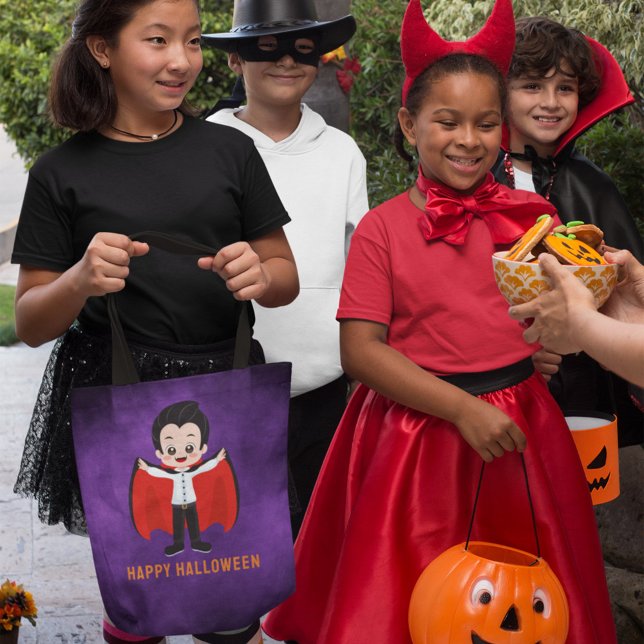 Halloween Party for Kids Vampire Tote Bag (Creator Uploaded)
