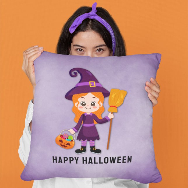 Halloween Party for Kids Witch Cushion (Creator Uploaded)