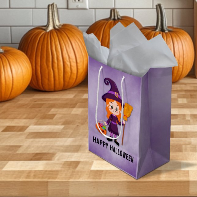 Halloween Party for Kids Witch Medium Gift Bag (Creator Uploaded)