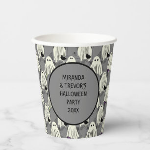 Halloween Party Ghosts and Headstones Custom Paper Cups