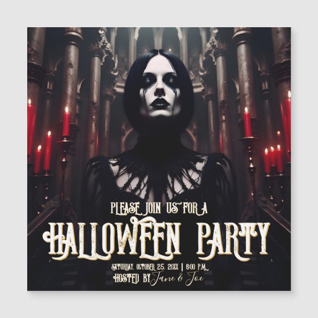 Halloween Party – Gothic Dark Invitation (Front)