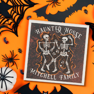 Halloween Party Haunted House Napkin