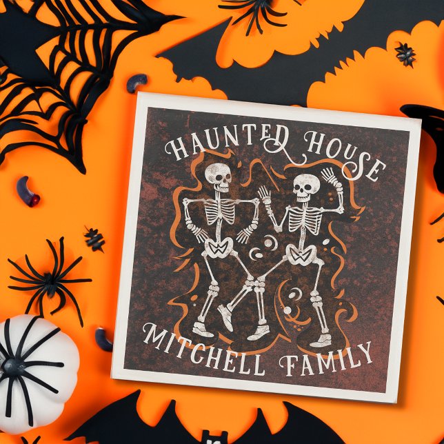 Halloween Party Haunted House Napkin (Creator Uploaded)