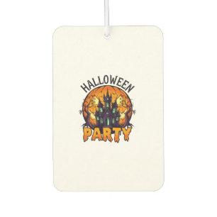 Halloween Party Haunted House Pumpkin Bats_1 Car Air Freshener