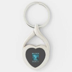Halloween Party Haunted House Pumpkins Skull Witch Key Ring