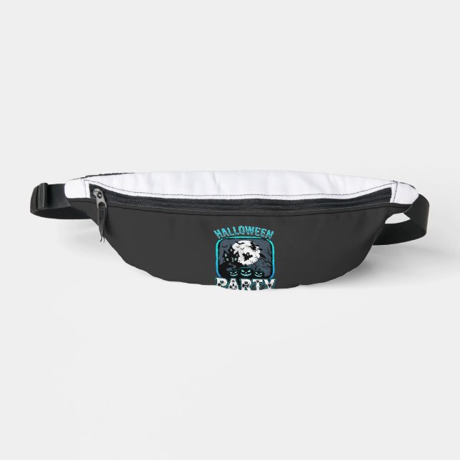 Halloween Party Haunted Pumpkin Vector Design Bum Bags (Front)