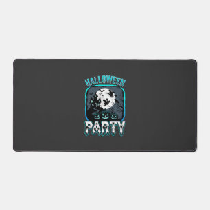 Halloween Party Haunted Pumpkin Vector Design Desk Mat