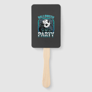 Halloween Party Haunted Pumpkin Vector Design Hand Fan