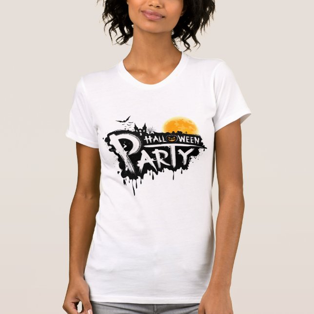 Halloween Party illustration, Zumba Kids Halloween T-Shirt (Front)