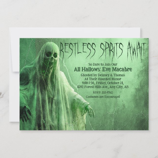 Halloween Party Invitation (Front)