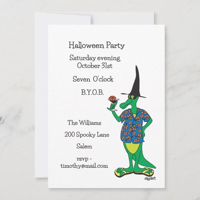 Halloween Party Invitation (Front)