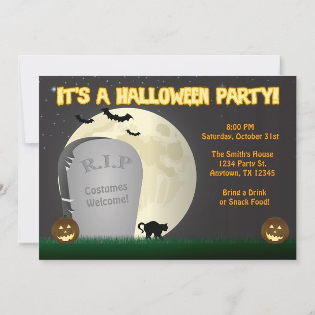 Halloween Party Invitation (Front)