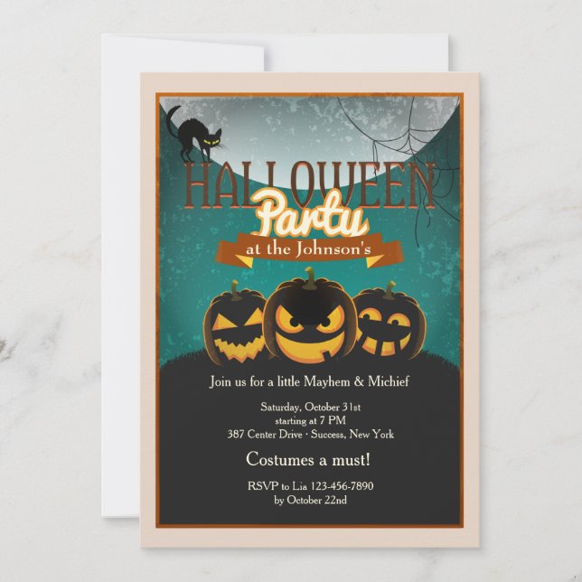 Halloween Party Invitation (Front)