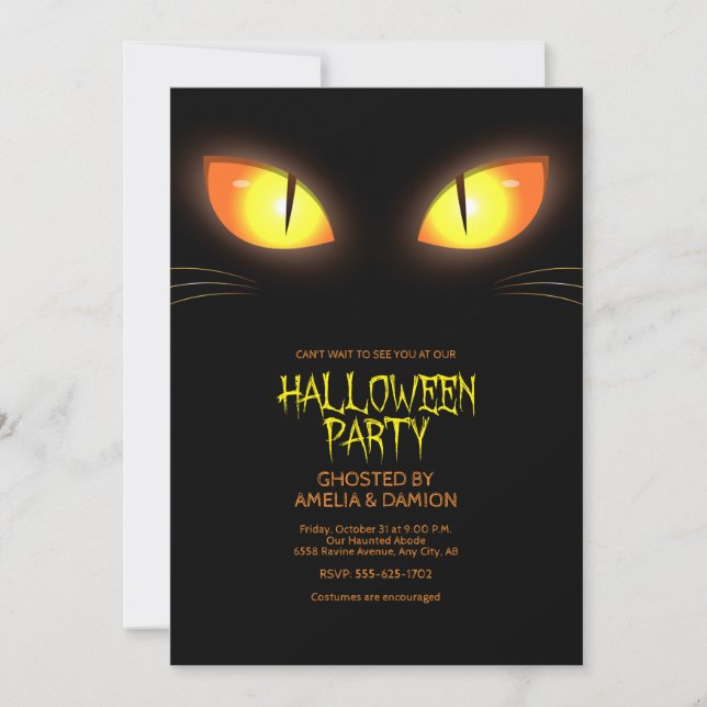 Halloween Party Invitation (Front)