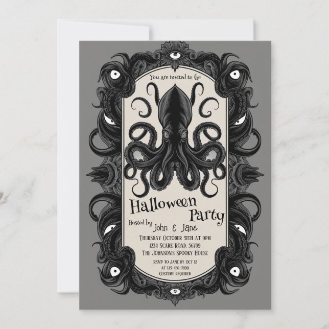 Halloween party invitation (Front)